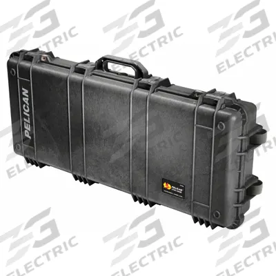 PELICAN Protective Case: 13 1/2 in x 35 3/4 in x 5 1/4 in, Black, 2 Wheels - Standard Long Cases