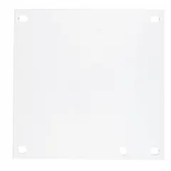WIEGMANN Interior Panel: Back Panel Panel, 5 in Overall Ht, 5 in Overall Wd, Steel, Powder Coated (MPN P0606). Key specifications — Panel Style: Back Panel; Brand: WIEGMANN; Finish: Powder Coated; Manufacturer Part Number: P0606; Material: Steel.