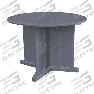 CORTECH Table: 29 in Overall Ht, 48 in Overall Dia, No Game Top, Ballast Accepted - Round X-Base Tables