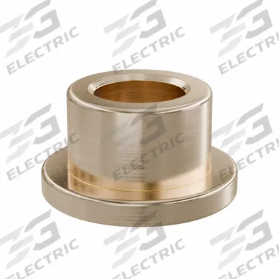OILITE Flanged Sleeve Bearing: Bronze, SAE 841, 5 mm Bore, 8 mm OD, 6 mm Lg, -35°F to 300°F - Lubricated General Purpose Metallic Flanged Sleeve Bearings