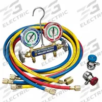 YELLOW JACKET Charging Manifold: Automotive, Brass/Nylon/Polyester/Rubber/Steel, 6 Pieces, 1/2 in (MPN 41339). Key specifications — Vehicle Model: Universal; Includes: Coupler; Product Type: Charging Manifold; Compatible Fluid Evacuator Manufacturer Model Number: R-134a; Size: 1/2 in; Vehicle Make: Universal; Application: Automotive; Material: Steel.