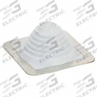 8"H-W Alum Roof Vent Pipe Flashing: For Pitched Roof, Square Base, For 1 Pipes, 5 3/4 in Max Pipe (MPN SQ301GA). Key specifications — Top Opening: Closed; Material - Collar: EPDM; Brand: MASTER FLASH.