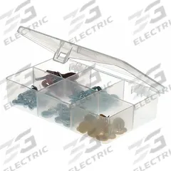 PLANO MOLDING Compartment Box: 4 5/8 in x 2 7/8 in x 1 in, Clear, 6 Compartments, 0 Adj Dividers (MPN 344860). Key specifications — ESD Conductive: Not Electrostatic Discharge Conductive; Color: Clear; Compartment WxD: 2-13/16 in x 1 in; Brand: PLANO MOLDING; Material: Plastic.