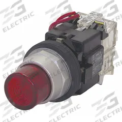 EATON Illuminated Push Button: Illuminated, Extended Profile, Metallic, 30 mm, 1NO (MPN HT8GBRAF7). Key specifications — Brand: EATON; Action: Momentary; Series: HT800; Push Button Material Type: Metallic.