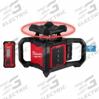 MILWAUKEE Laser Level Kit: 2,000 ft Range w/Receiver, Red Beam, Horizontal, 3/32 in @ 100 ft, 1 Dots (MPN 3701-21). Key specifications — attr935954: Red; attr935948: 3/32 in @ 100 ft; attr935970: Red Exterior Rotary Laser Receiver (3711); attr935961: Horizontal; attr935962: Electronic Self-Leveling; attr935949: 18V Lithium Ion; attr935951: Strobe Light Protection; attr935952: Batteries Included.