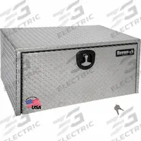 BUYERS PRODUCTS Underbody: Underbody Truck Box, Single Drop-Down Door Door, 18 in Overall Dp, Silver (MPN 1705119). Key specifications — Color: Silver; Brand: BUYERS PRODUCTS; Lock Type: Keyed.