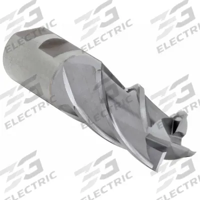 CLEVELAND Square End Mill: High Speed Steel, TiCN Coated, 4 Flute, 1-1/4" Mill Dia - General Purpose High-Speed Steel Square End Mills