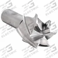 CLEVELAND Square End Mill: High Speed Steel, 6 Flute, 1-3/8" Mill Dia, 2" LOC, 4-1/2" OAL (MPN C75035)