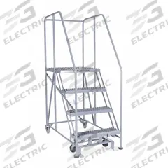 COTTERMAN Mobile Work Platform: 3.3 ft Platform Ht - Max, 24 in x 36 in, Steel, 800 lb Load Capacity (MPN 4WP2436RA3B4B8AC1P6). Key specifications — Folding: Not Foldable; Mobility: Rolling; Components Included: Rubber Foot Pads; Use Location: Indoor; Brand: COTTERMAN; Color: Gray; Height Adjustability: Fixed Height; Includes Handrails: Handrails Included.