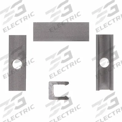 DIODE LED Mounting Clip: Side Bend, 13/50 in Wd - Flexible Linear LED Lighting Mounting Hardware