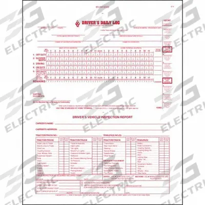 JJ KELLER Oil Field Drivers Logbook: Oil Field Driver's Log Book, Carbonless, English - Driver Logbooks for Oil Fields