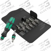 WERA Multi-Bit Screwdriver Set: Security Hex/Spanner/Square/Torq-Set/Torx/Tri-Wing Tip, 30 Tips (MPN 05057114001). Key specifications — attr1205339: Spanner #4 + #6 + #8 + #10; attr1205303: WERA.