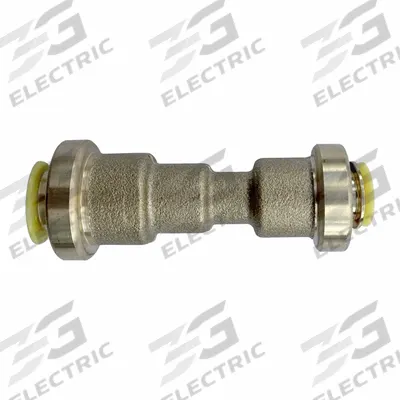 QUICKFITTING Push-Fit Union Fitting: 1/4 in OD x 3/8 in OD Size - Removable Brass Push-to-Connect Tube Fittings