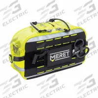 MERET USA Side Pack: 12 1/2 in L x 7 1/2 in W x 5 in D, Tarpaulin, Yellow, 11-20 in/21-30 in (MPN M8110HV). Key specifications — Color: Yellow; Closure Type: Zipper; Features: Hands-Free Sidepack or Shoulder/Cross Body Bag; Brand: MERET USA.