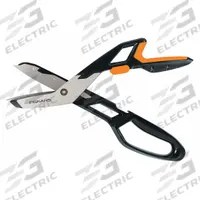 FISKARS Metal Cutting Snip: Left/Right/Straight, 13 in Overall Lg, 3 1/2 in Cutting Lg, Steel, Metal (MPN 710400-1003). Key specifications — attr308531: Plastic; attr308530: Steel; attr308532: Plastic; attr308533: Yes; attr308535: Metal; attr308541: 22 ga; attr308546: Straight; attr324897: FISKARS.