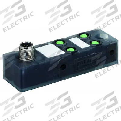 MURRELEKTRONIK Distribution Box: EXACT8, 4 Ports, 3 Pole M8 Female - Passive Sensor Junction Blocks without Homerun Cable