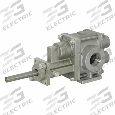 PULSAFEEDER Rotary Gear Pump Head: 316 Stainless Steel, 1" Flange, 316 SS, 316 SS - C-Face Mount Gear Pump Heads