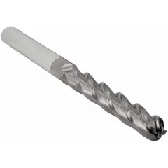APPROVED VENDOR Ball End Mill: Carbide, TiCN Coated, 4 Flute, 1" Mill Dia, 3" LOC, 6" OAL (MPN 229-001092)