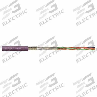 CHAINFLEX Bus Cable: (2) 14 AWG (2.5), PUR, Order by the Foot, ASI Bus - Continuous Flexing Bus Drop Cables