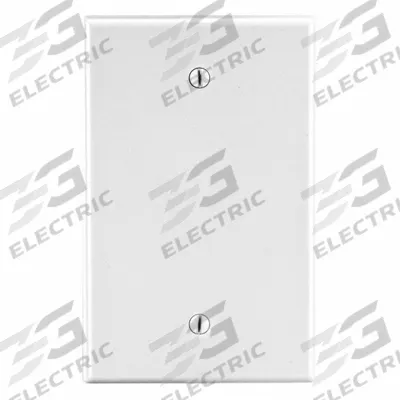 HUBBELL Wall Plate: Blank, 1 Gang, White - General Purpose Wall Plates