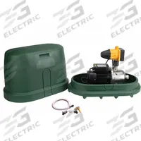 BUSHMAN Harvesting Pump Kit: Black, Forest Green, 115V, 1 hp Horsepower, 31.91 psi Start Pressure (MPN BPK1225C3P1A01). Key specifications — Includes: (2) 90° Elbows; Brand: BUSHMAN; Input Voltage: 115V; Includes Enclosure: Enclosure Included; Enclosure Color: Forest Green; Color: Black.