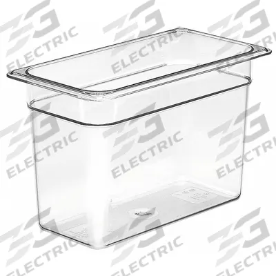 CAMBRO Food Pan: Third Size, Rectangular, 7.3 qt Capacity, NSF Certified - Steam Table Pans