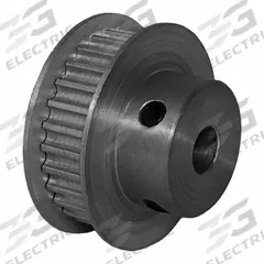 DAYTON Timing Pulley: Curvilinear, Fixed, For 6 mm Belt Wd, 28 Teeth, 3 mm Pitch, Aluminum (MPN 28-3M06M6FA6). Key specifications — Brand: DAYTON; Finish: Clear Anodized; For Belt Series: Powerhouse®.