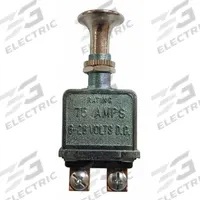 APPROVED VENDOR Automotive Switch: Push/Pull Switch, SPST, 2 Connections, On/Off, Silver, Screw (MPN 5RLW0). Key specifications — Contact Form: SPST; Switch Function: On/Off; Actuator Color: Silver; Stem Color: Silver/White; Terminals: Screw; Features: Chrome Plated Metal Knob; Mounting Style: Panel Mount; Brand: APPROVED VENDOR.