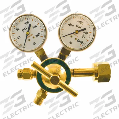 UNIWELD Regulator LD 1-Stage Oxy CGA540: Single Stage, CGA 540 Inlet, 9/16"-18 M RH Outlet - Air & Inert Gas Regulators