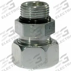 ERMETO Compression Fitting Adapter: 20 mm OD Size, 1 1/16-12UN-2A Thread Size, ORB, Steel (MPN GE20S11/16UNOMDCF). Key specifications — Brand: ERMETO; Series: Ermeto DIN.