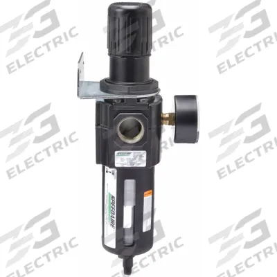SPEEDAIRE Filter-Regulator: Std Duty Series, 3/4 in NPT, 212 cfm, 40 micron, 5 psi to 150 psi - Speedaire FRL Air Filter/Regulators