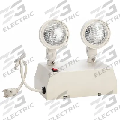 APPROVED VENDOR Emergency Light: Incandescent, Damp Location Rated, 5.4 W Lamp Watt, 120/277V AC - Plug-In Emergency Lights
