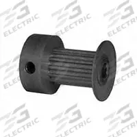 DAYTON Timing Pulley: Modified Curvilinear, Fixed, For GT Timing Belt Section, For 9 mm Belt Wd (MPN 13-2P09-6CA1). Key specifications — Brand: DAYTON; Finish: Clear Anodized; For Belt Series: Powerhouse®.