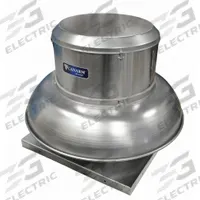Centrifugal Downblast Roof Exhaust Fan: Belt Drive, Includes Drive Pack, 16 1/2 in Wheel, 2,697 cfm (MPN ALX165DB30100M). Key specifications — Assembly: Assembled; Base Shape: Square; Brand: CANARM; High-Efficiency Motor: No; For High-Static Pressure Applications: Yes; Motor Enclosure: Open Dripproof; Mounting Location: Roof and Wall; Nameplate Voltage: 230/460V AC.