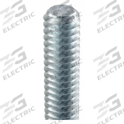 APPROVED VENDOR Fully Threaded Rod: 3/8"-16 Thread Size, Steel, Zinc-Plated, Left Hand - Left-Hand Fully-Threaded Rods & Studs