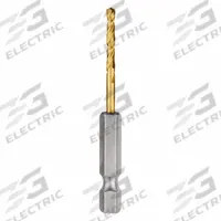 MILWAUKEE Hex Shank Drill Bit: 7/64", 135° Split Point, TiN-Coated HSS, Impact Rated, 2 PK (MPN 48-89-4604). Key specifications — attr1234973: Impact Rated; attr1234966: MILWAUKEE; attr1234978: 0.1094.