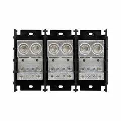 BUSSMANN Power Distribution Block: Open, Lug, Lug, 2 AWG – 600 kcmil For Line Side Wire Sizes (MPN 16528-3). Key specifications — attr1361688: Surface; attr1308686: BUSSMANN; attr1361672: Copper.