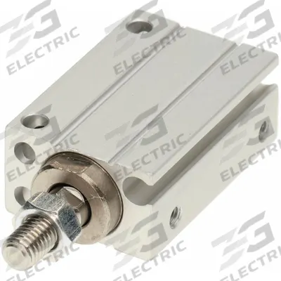 SMC Compact Cylinder: 10 mm Bore Dia, 20 mm Stroke Lg, Free Mounting, Aluminum - Free-Mount Compact Cylinders