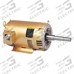 BALDOR General Purpose Motor: Rigid Base Mount, Open Drip Proof, 7 1/2 hp, 230V AC/460V AC (MPN EJMM3311T). Key specifications — Brand: BALDOR; Nameplate Voltage @ 60 Hz: 230V AC; Full Load Current @ 60 Hz: 19.6/20.6/9.8 A; Nameplate RPM @ 60 Hz: 1,770 RPM; Motor Enclosure: ODP.