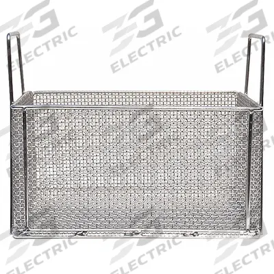 MARLIN STEEL WIRE PRODUCTS Parts Washer Basket: Rectangular, Stainless Steel, Silver - Rectangular Parts Washer Baskets