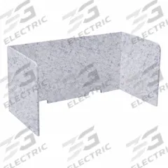 VERSARE Divider Panel: 24 in Overall Ht, 48 in Overall Wd, 24 in Overall Dp, Gray, Polyester (MPN 7826105). Key specifications — attr990357: Gray; attr990327: VERSARE; attr990360: Polyester.
