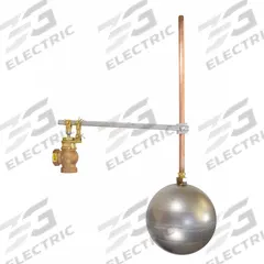 APPROVED VENDOR Float Valve Assembly: For Water Media, Angle Valve Body, Cylindrical, Bronze, FNPT (MPN AHL50-GR). Key specifications — Mounting: Horizontal Piping; Arm Adjustability: Adjustable; Connection Gender - Side 1: Female; Connection Gender - Side 2: Female; Brand: APPROVED VENDOR; Connection Type - Side 1: NPT; Connection Type - Side 2: NPT; Flow Rate: 30 gpm @ 60 psi.