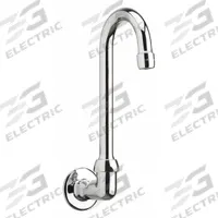 CHICAGO FAUCETS Spout: Spout, Gooseneck, Swivel Spout, Brass, Polished Chrome, 2.2 gpm Flow Rate (MPN 629-E3ABCP). Key specifications — Includes: Mounting Hardware; Product Type: Spout; Spout Style: Swivel; Body Material: Brass; Color/Finish: Polished Chrome; Brand: CHICAGO FAUCETS.