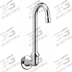 CHICAGO FAUCETS Spout: Spout, Gooseneck, Swivel Spout, Brass, Polished Chrome, 2.2 gpm Flow Rate (MPN 629-E3ABCP). Key specifications — Includes: Mounting Hardware; Product Type: Spout; Spout Style: Swivel; Body Material: Brass; Color/Finish: Polished Chrome; Brand: CHICAGO FAUCETS.
