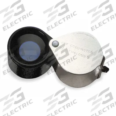BAUSCH & LOMB Coddington Magnifier: 10X, 1 in/2.5 cm Focal Distance, 19.8 mm Lens Dia - Magnifiers