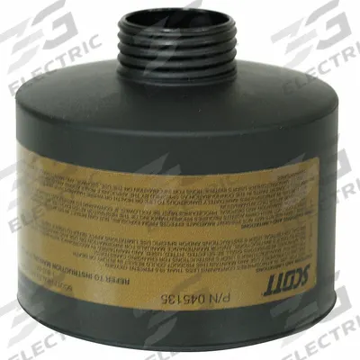 SCOTT SAFETY Gas Mask Canister: CBRN, Olive Color, Threaded, M120 Series/Scott Safety AV - 3M Replacement Cartridges