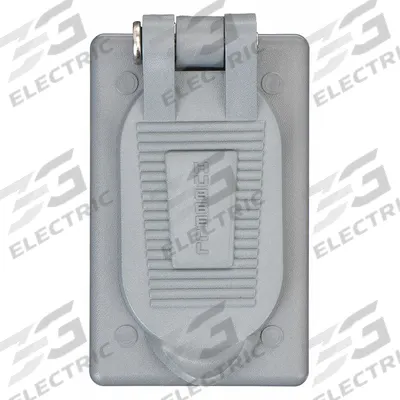 HUBBELL WIRING DEVICE-KELLEMS Weatherproof Cover: Thermoplastic, GFCI/Style Line, 1 Gangs - Plastic Weatherproof Electrical Box Covers