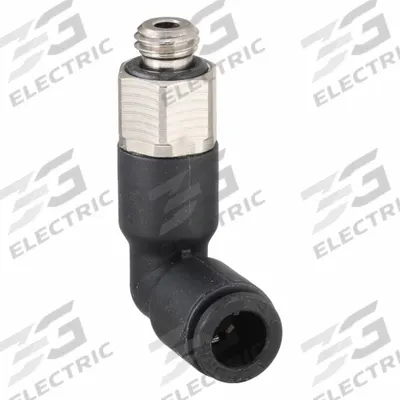 LEGRIS Push-Fit Elbow Fitting: 7 mm Pipe x 6 mm OD Size, Metric x Push-to-Connect - Nylon & Nickel-Plated Brass Tube Fittings