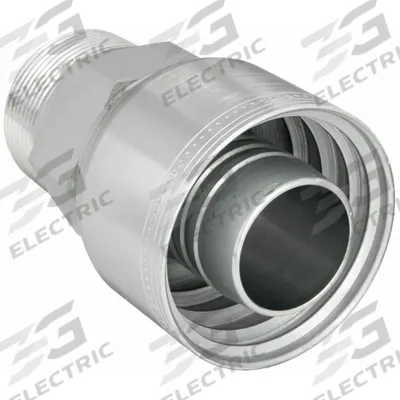 AEROQUIP Hydraulic Crimp Fitting: Steel x Steel, Straight, -32 For Hose Dash Size - Aeroquip Crimp Hydraulic Hose Fittings with NPTF Connection