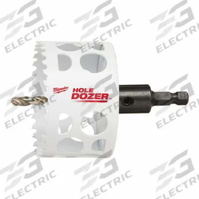 MILWAUKEE Hole Saw: 3 in Saw Dia., 3.5 Teeth per Inch, 1 5/8 in Max. Cutting Dp - Multi-Material-Cutting Hole Saws with Attached Arbor